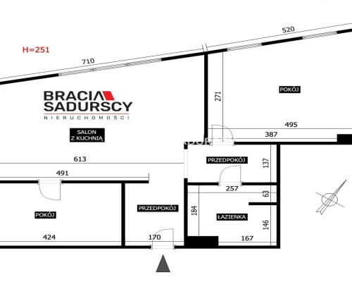 Apartament (Dębniki) z m. postojowym, 3pok, 71m2
