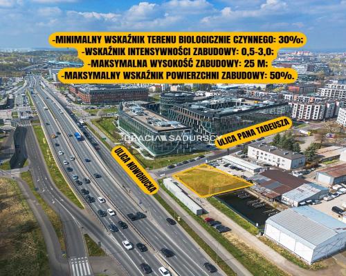 Działka przy Nowohuckiej w Krakowie pod inwestycje