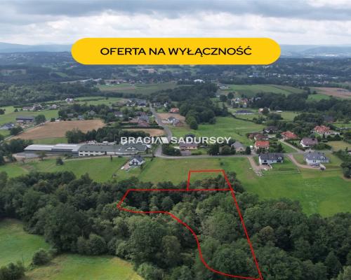 Działka budowlano-leśna. Siepraw.