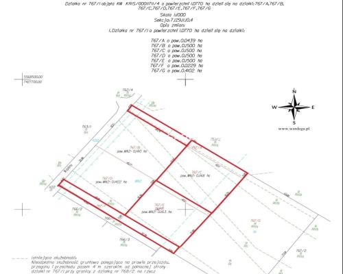 Działka budowlana Sieciechowice blisko Krakowa / Iwanowic. Piękna, widokowa działka o wymiarach 35,7 m szerokości (front) i 42,