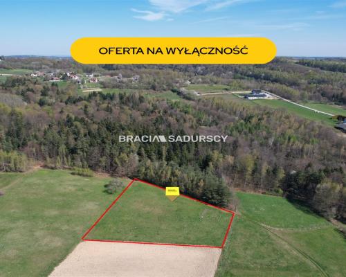 DZIAŁKA BUDOWLANA 43 ARY WIDOK LIPNICA GÓRNA