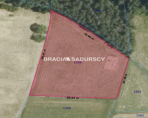 DZIAŁKA BUDOWLANA 43 ARY WIDOK LIPNICA GÓRNA