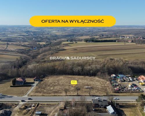 Maszków, 2,5 km od S7 | 1,1 ha Usługi | Przy trasie 772 I Zgoda na lokalizację zjazdu      LOKALIZACJA STRATEGICZNA: