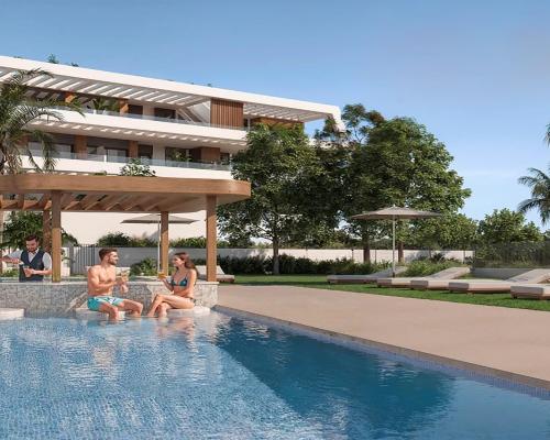 Apartament z tarasem i widokiem na morze