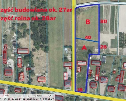 Działka budowlana 55a Nowa Wieś (Lubartów 10km)