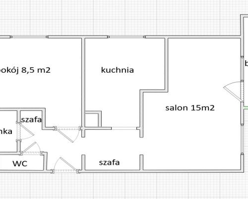 MIeszkanie, Lublin, 45,4m2, 2 piętro, 2 pok