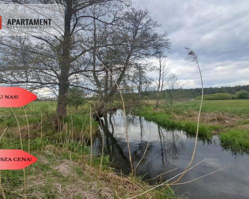 Działka 1,33 ha Nad rzeką WIERZYCA-LIPY-STRUGA!
