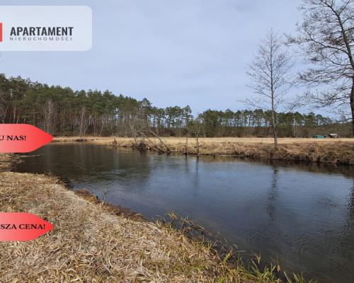 Działka 1,140 ha przy lesie Nad rzeką Wdą-Smolniki