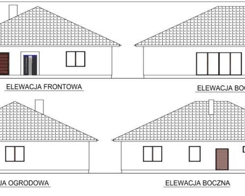 *Działka  z projektem domu ok. Szubina