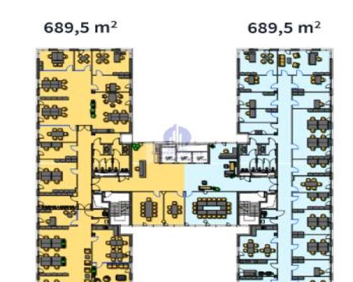 Mokotów: lokal biurowy 689,50m2 do wynajęcia