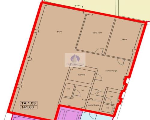 Ursynów : lokal biurowy 151,76 m2 do wynajęcia