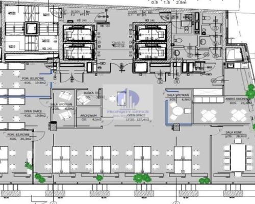 Wola: lokal biurowy 348,50m2 do wynajęcia