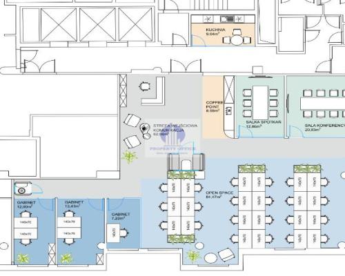 Śródmieście: lokal biurowy 261m2 do wynajęcia