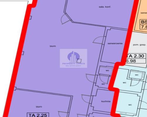 Ursynów : lokal biurowy 126,62 m2 do wynajęcia
