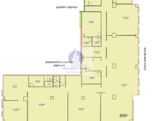 Śródmieście: lokal biurowy 748,16m2 do wynajęcia