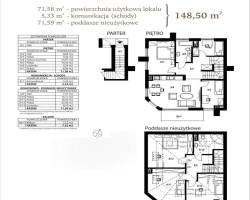 Atrakcyjny apartament bezczynszowy w Wawrze na osiedlu Sadul o powierzchni 68,38m2 z ogrodem o powierzchni 51m2.Mieszkanie wyko