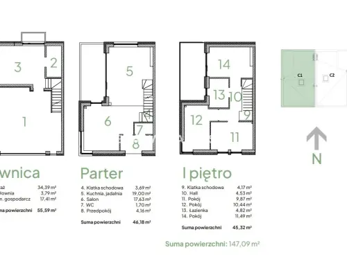 Nowoczesny dom w zielonej okolicy 147m2