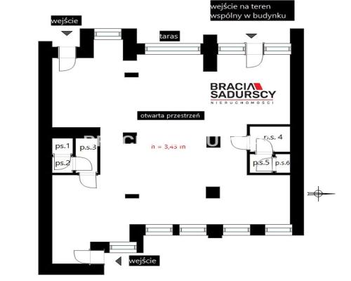 Na sprzedaż przestronny lokal użytkowy o powierzchni 265 m²    Lokal położony na parterze nowoczesnego budynku mieszkaln