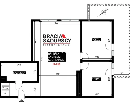 Bardzo słoneczne/3-pok.mieszkanie/2021r/garaż/62m2
