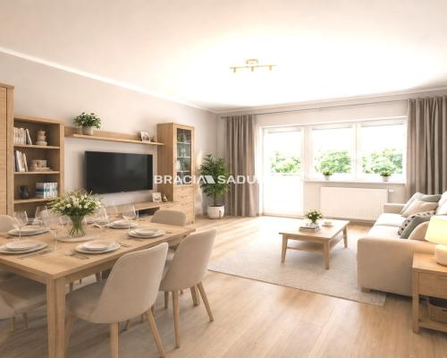 Ustawne 2 pokojowe mieszkanie w apartamentowcu.