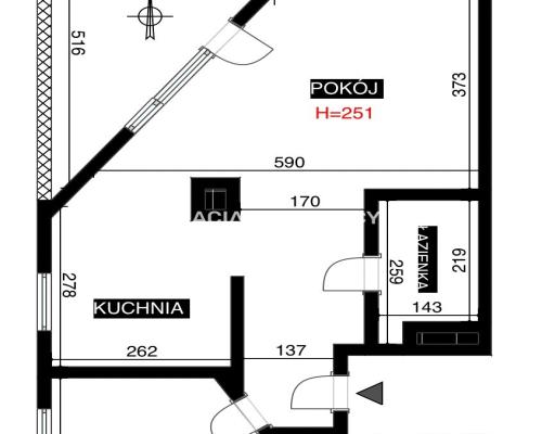 2-pokojowe mieszkanie z tarasem - Kraków, ul. Podkowińskiego | Spokojna okolica, świetna komunikacja  Na sprzedaż ofer