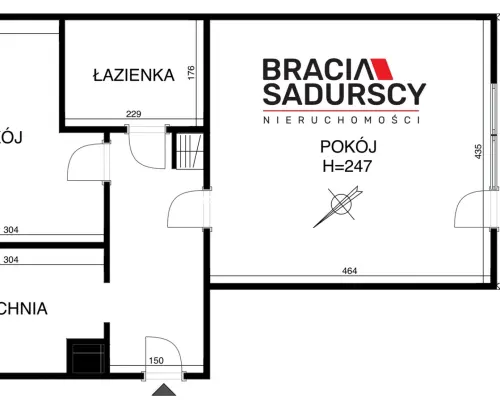 ul.Powstańców – 2 pokoje, osobna kuchnia, balkon