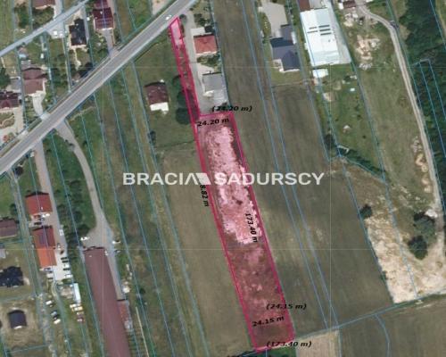 Działka z projektem na 5 bliźniaków