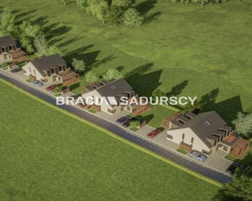 Działka z projektem na 5 bliźniaków