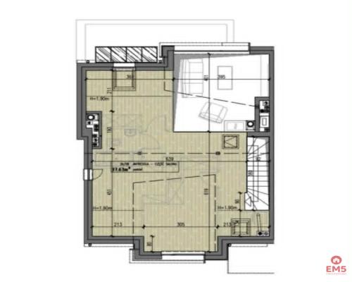 Apartament z antresolą