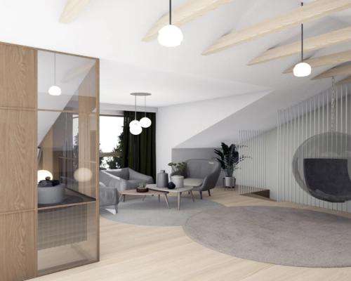 Apartament z antresolą
