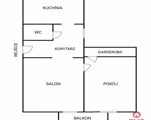 2 pokojowe mieszkanie w centrum