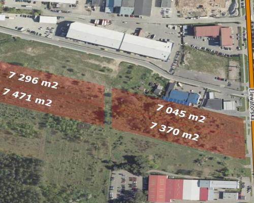 Działka przemysłowa 0,7 ha, ul. Elewatorska