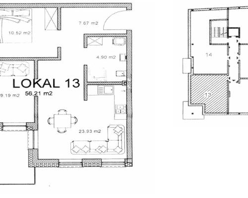Pabianice 56,21 m2 z balkonem południe - zachód