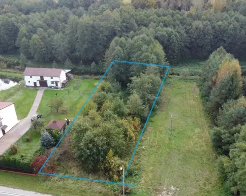 Działka 1441 m2 prze drodze 747 w Lipie Miklas.