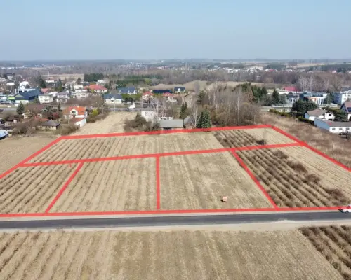 Działka 22 MN 1072 m2 w Końskowoli gm. Puławy.