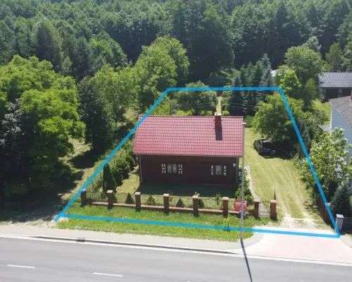 Dom na pięknej działce w Lipie Miklas gm. Lipsko.
