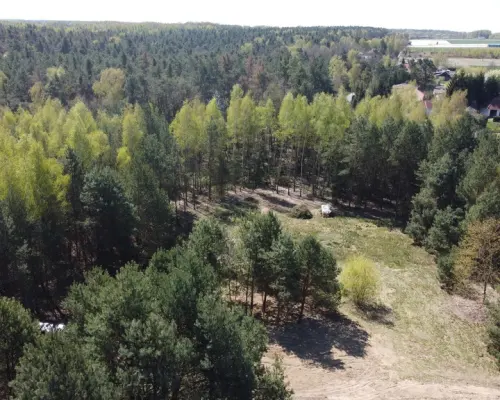 Działka 3117 m2 pośród drzew w Kowali gm. Puławy.