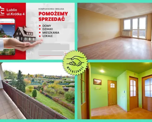 Blisko Nałęczowa, 3 pokoje z garażem i działką.