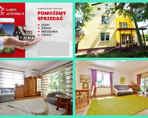 Zadbany dom do zamieszkania, ładna działka.