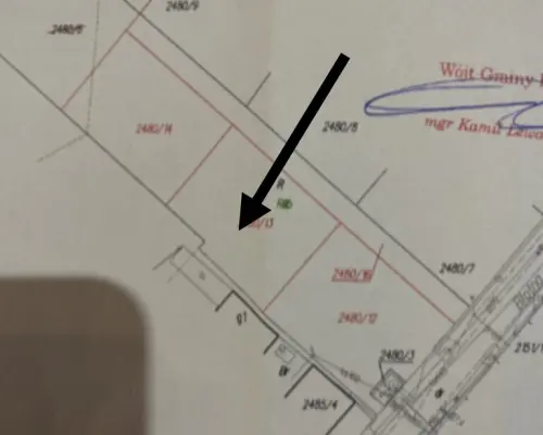 Działka budowlana 851 m2  Gołąb gm. Puławy.
