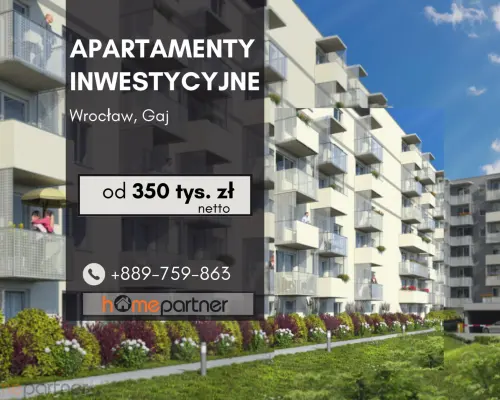 Apartamenty wykończone pod klucz Wrocław Gaj!