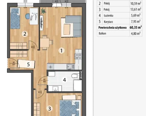 Gotowe do odbioru•PKP 300 m•Balkon