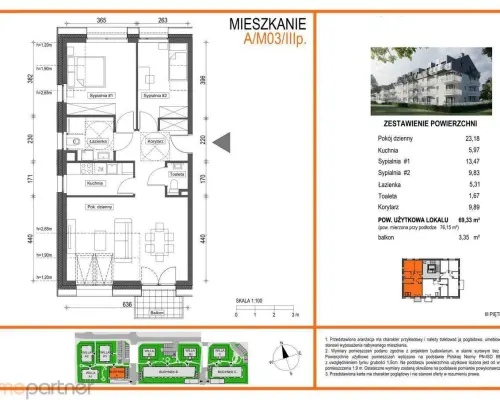 MIESZKANIE Z BALKONEM PRZY PARKU