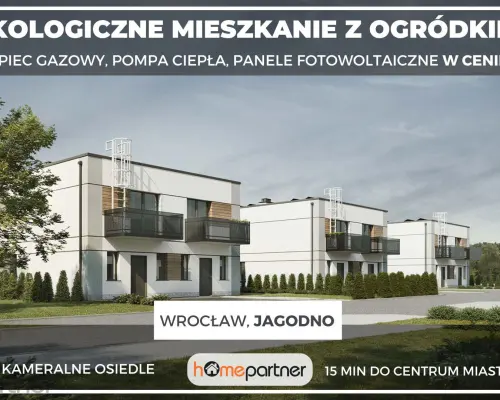 Energooszczędne mieszkanie z ogródkiem na Jagodnie!