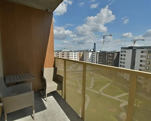 Mieszkanie z balkonem, garderobą i klimatyzacją