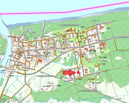 Działka pod usługi turystyczne, Mrzeżyno