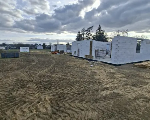 Nowy dom 100 m² | Sucha Górna k. Polkowic | garaż