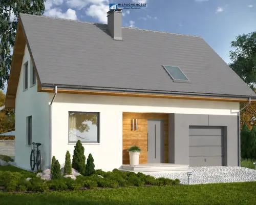 Nowy dom 100 m² | Sucha Górna k. Polkowic | garaż