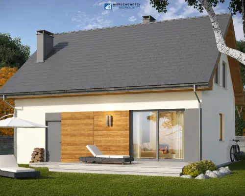 Nowy dom 100 m² | Sucha Górna k. Polkowic | garaż