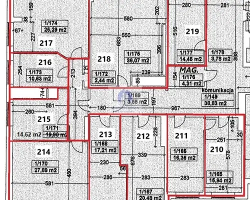 Lokal biurowy 198,96 m² na wynajem| Mokotów | BEZ PROWIZJI